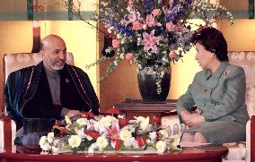 Karzai in talks with Tanaka